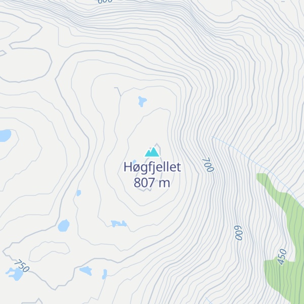 Map of Høgfjellet