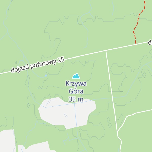 Map of Krzywa Góra