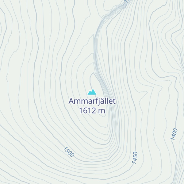 Map of Ammarfjället