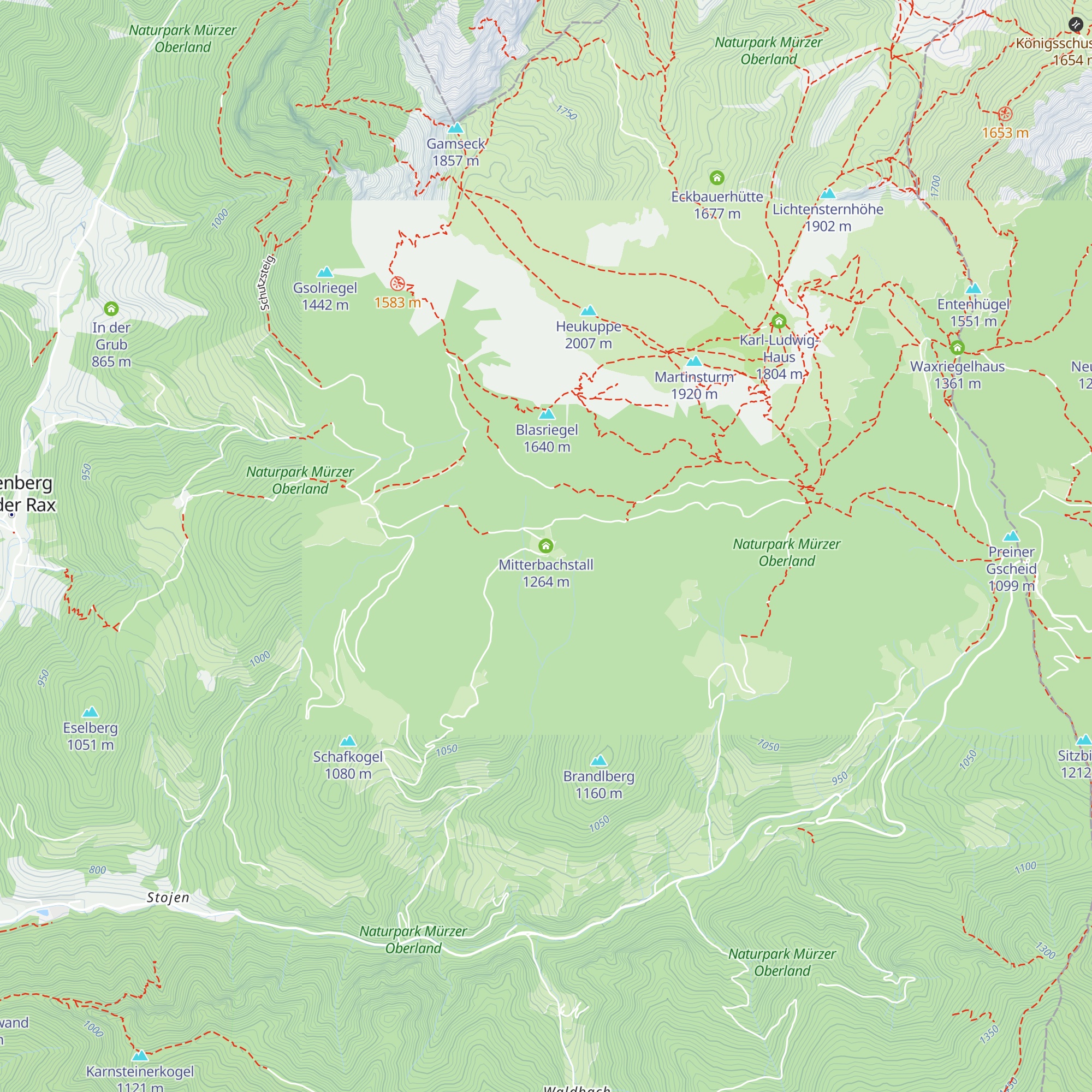 Mitterbachstall map