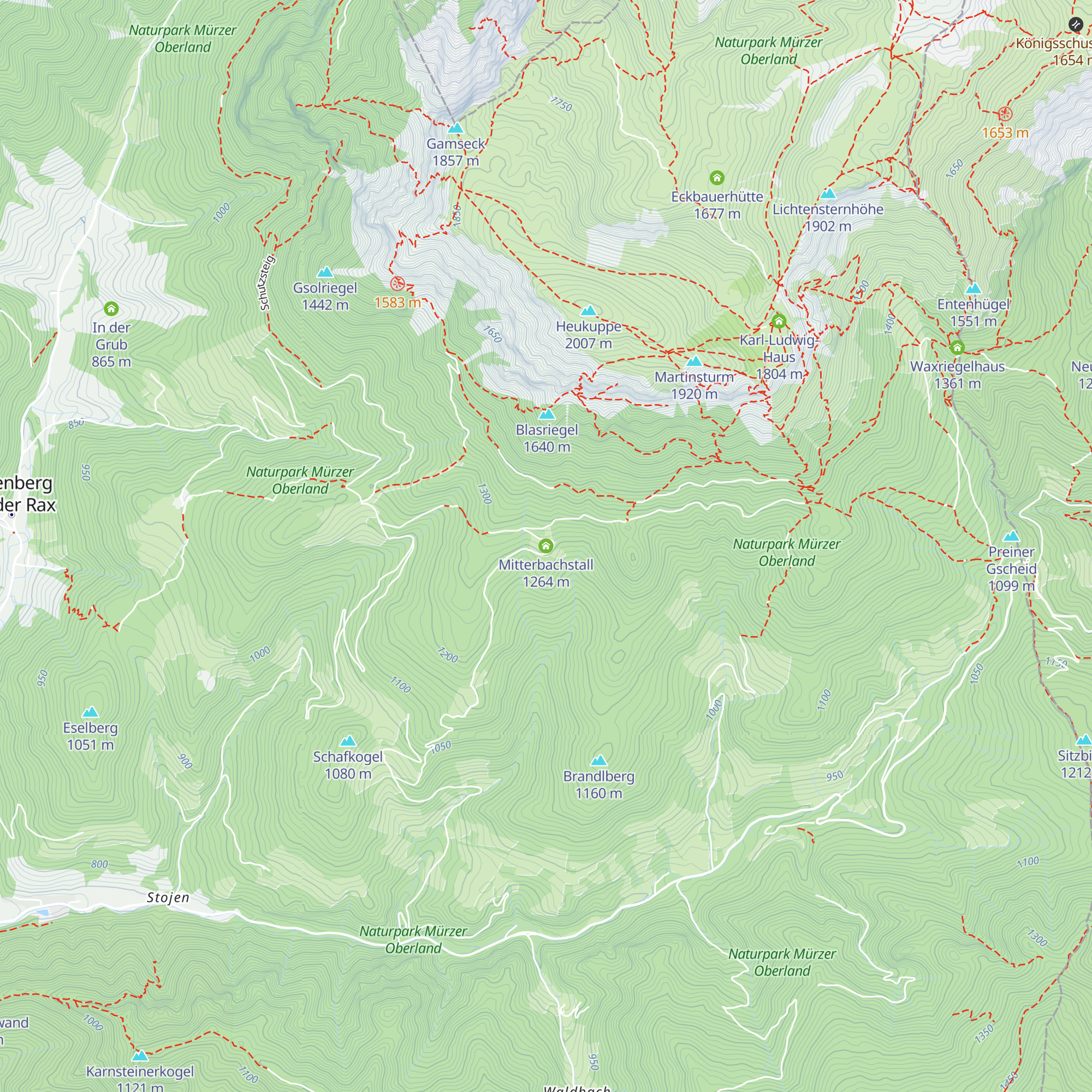 Mitterbachstall map