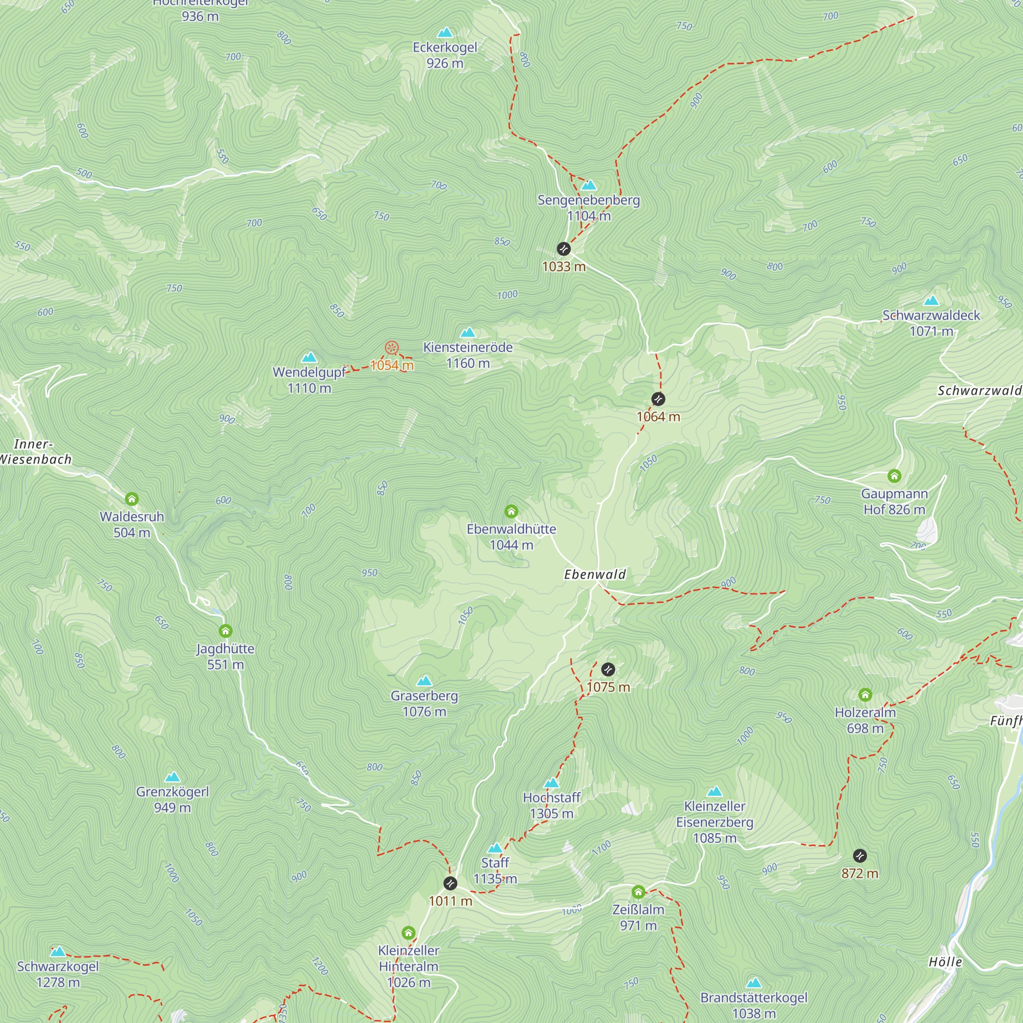 Ebenwaldhütte map