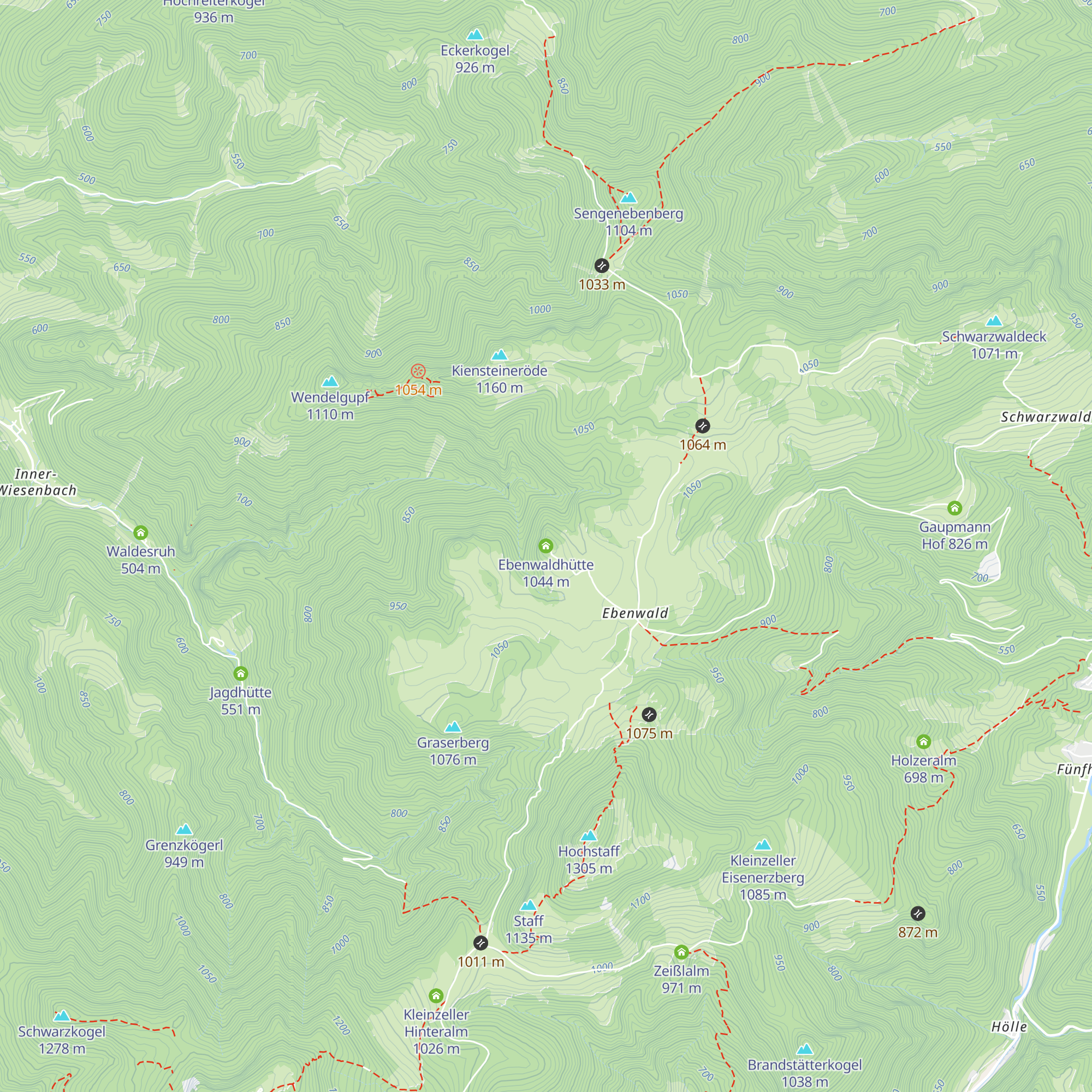 Ebenwaldhütte map