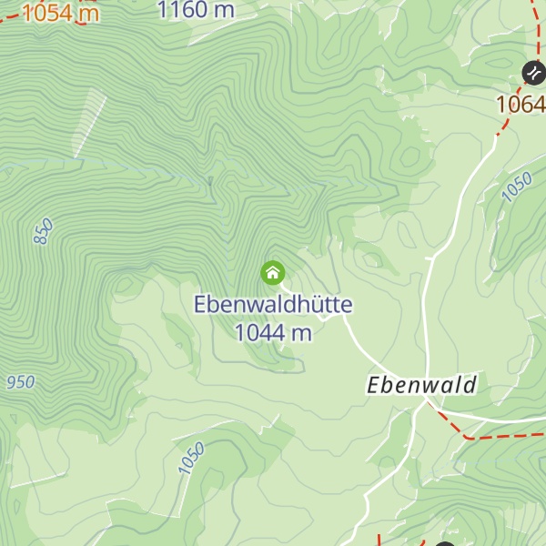Map of Ebenwaldhütte