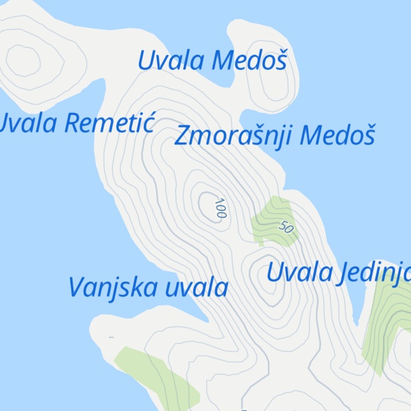 Map of Mali Uljenak