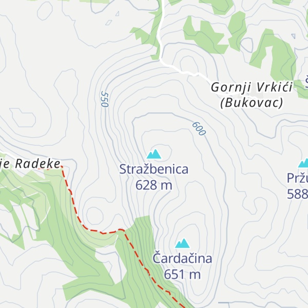 Map of Stražbenica