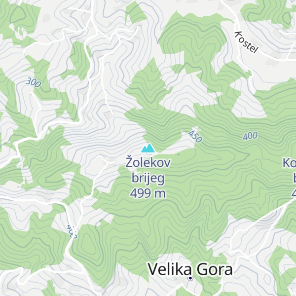 Map of Žolekov brijeg