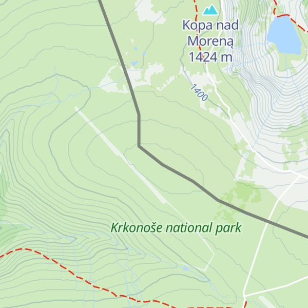 Map of Stříbrné návrší