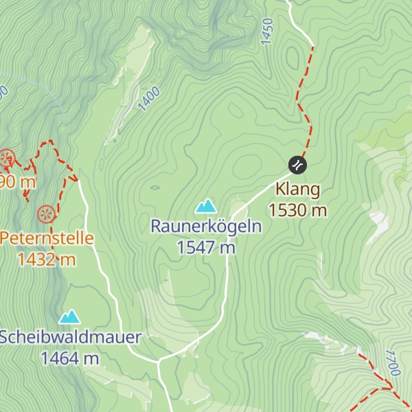 Map of Raunerkögeln