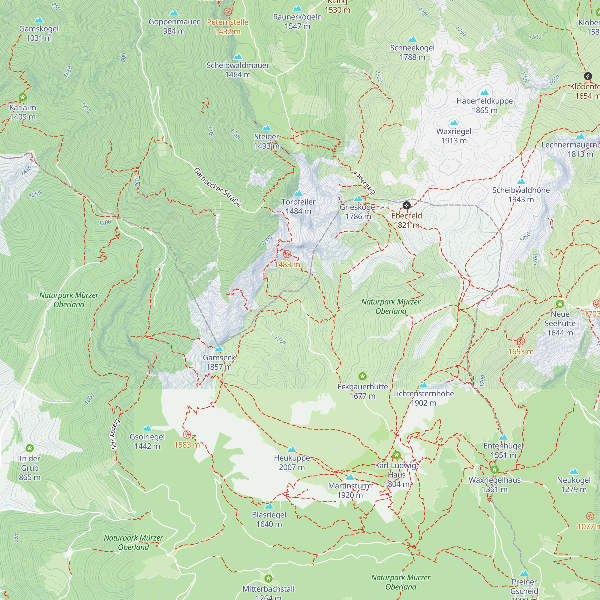 Franzlbauerhütte map