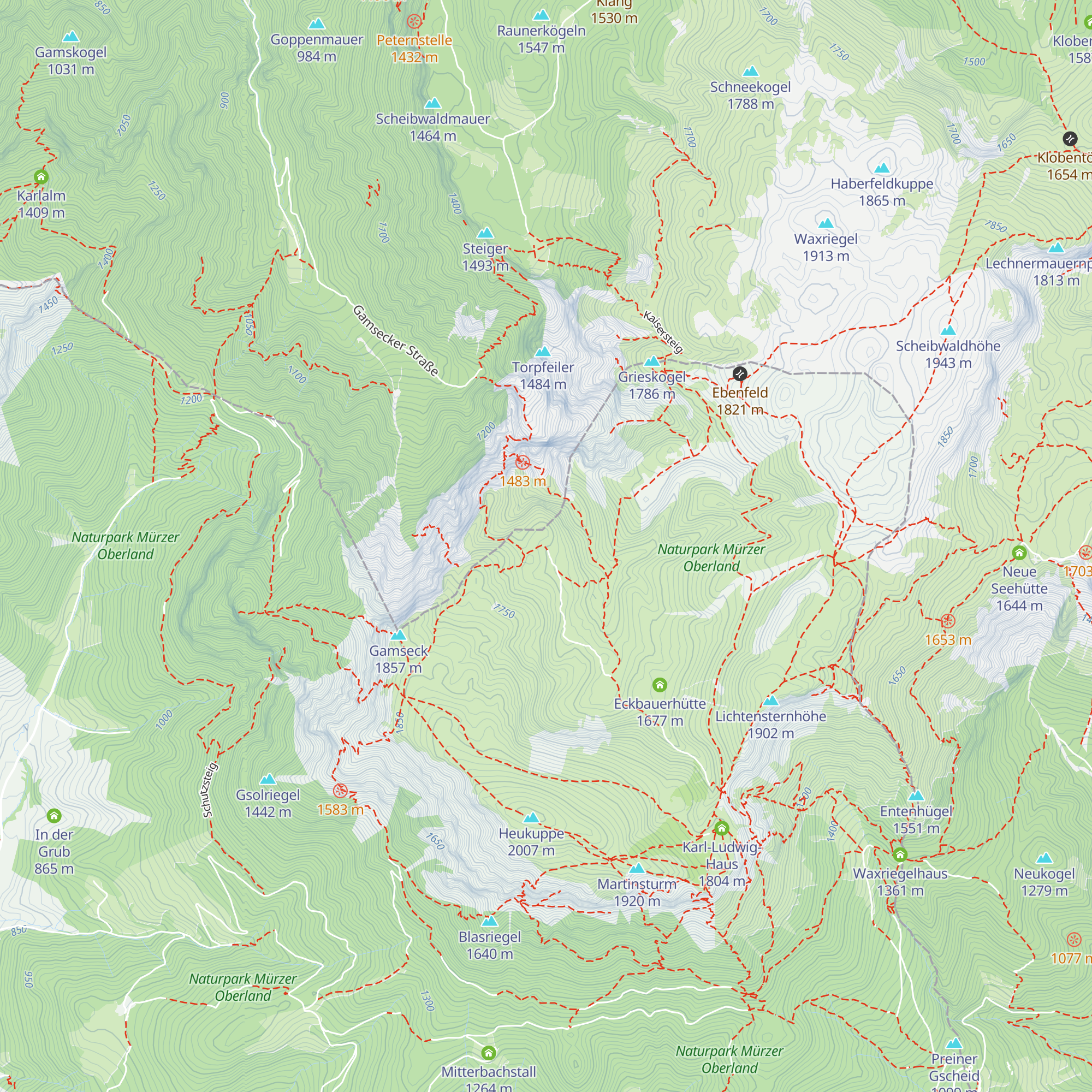 Franzlbauerhütte map