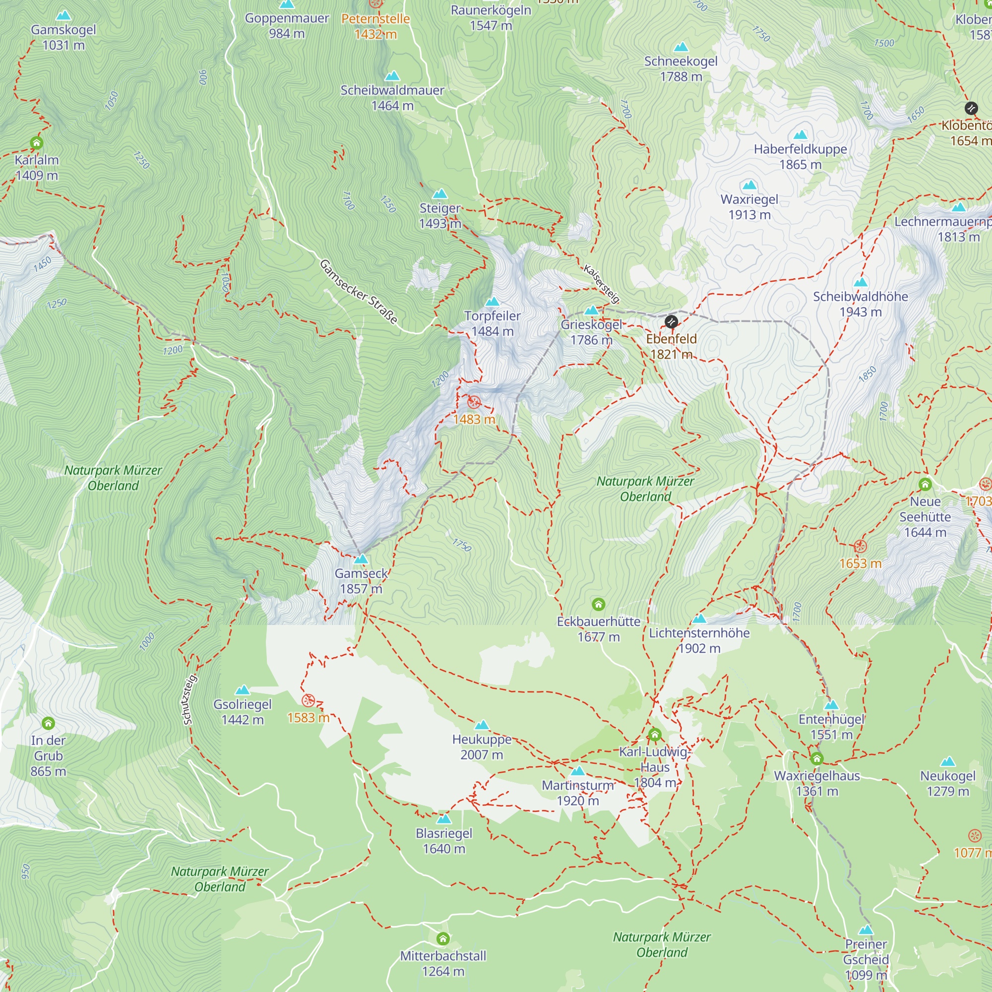 Steinbauerhütte map