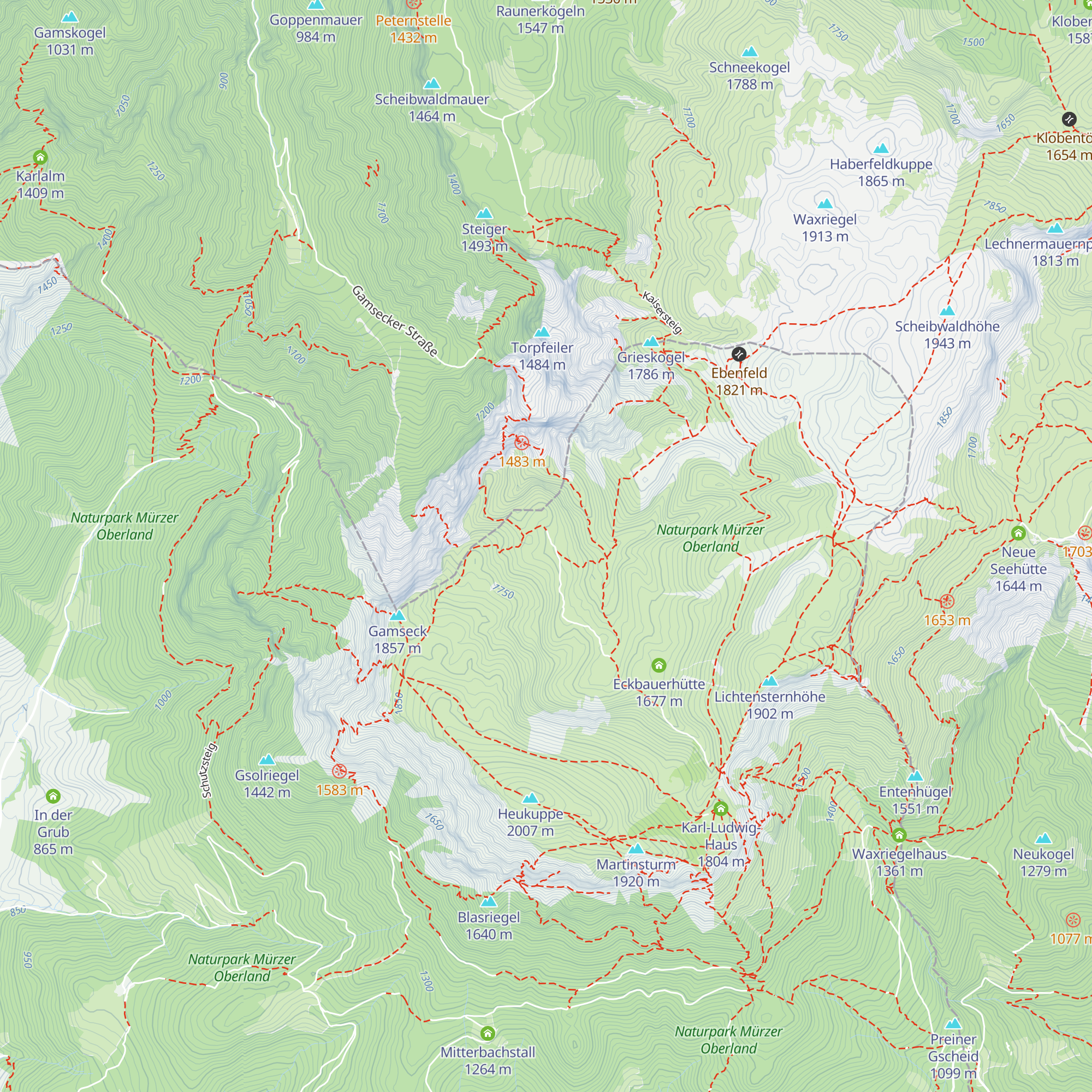 Steinbauerhütte map