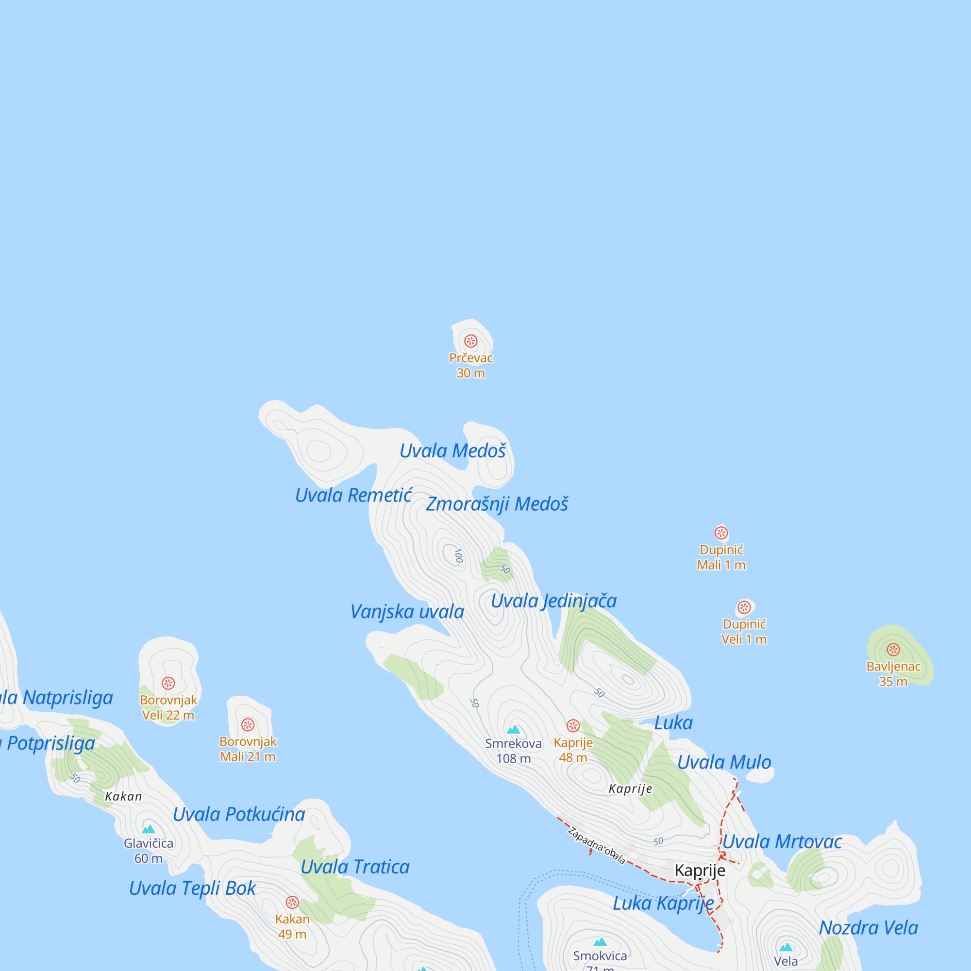 Konoba Kod Kunjka map