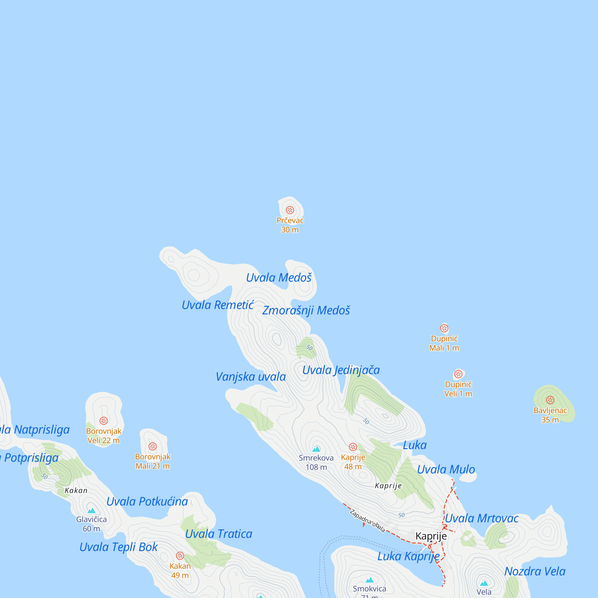 Konoba Kod Kunjka map