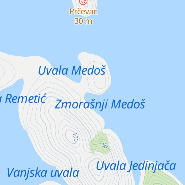 Map of Konoba Kod Kunjka