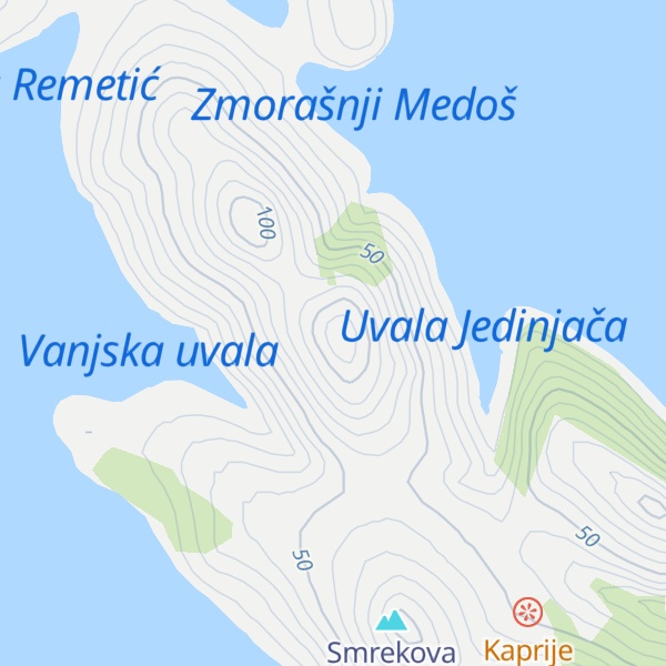 Map of Veli Uljenak