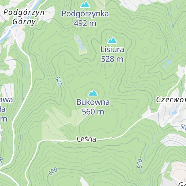 Map of Bukowna