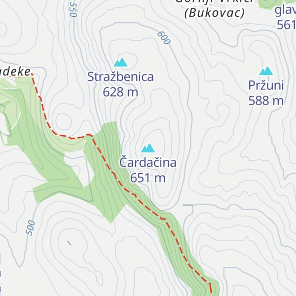 Map of Čardačina