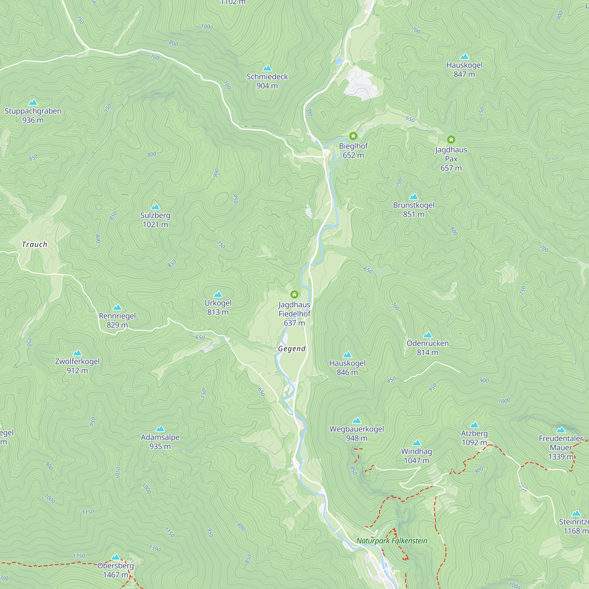 Jagdhaus Fiedelhof map