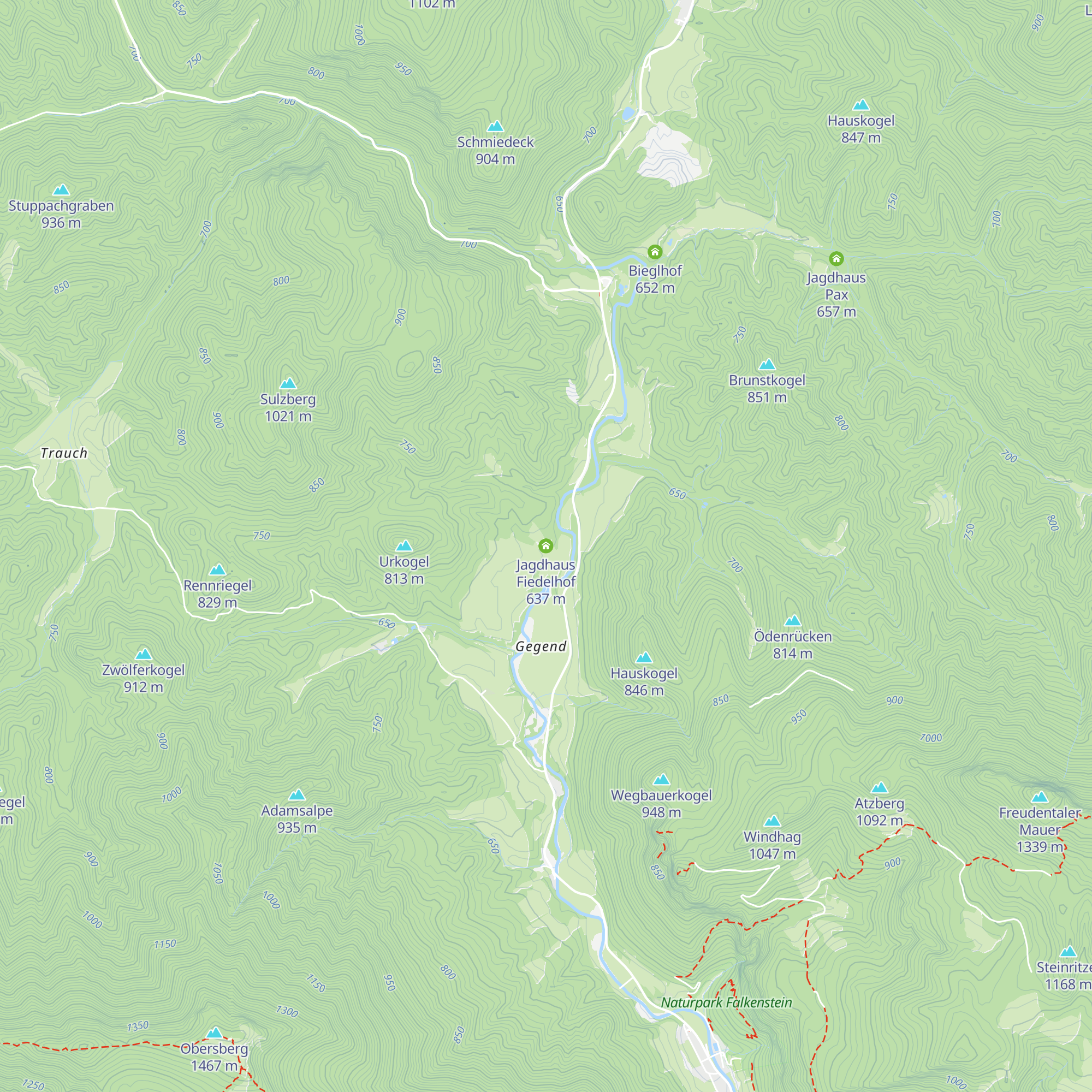 Jagdhaus Fiedelhof map