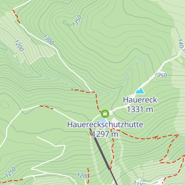 Map of Hauereckhütte