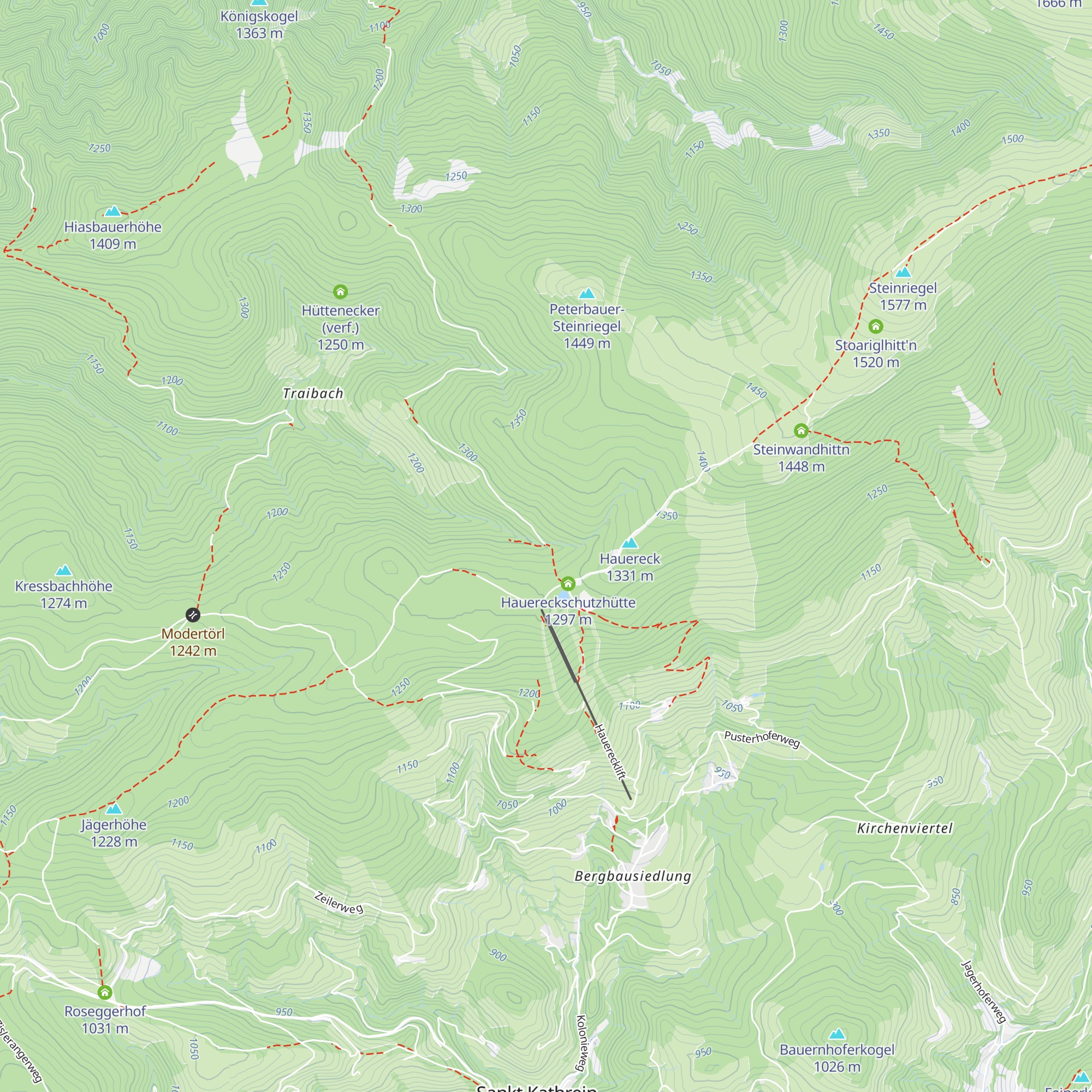 Hauereckhütte map