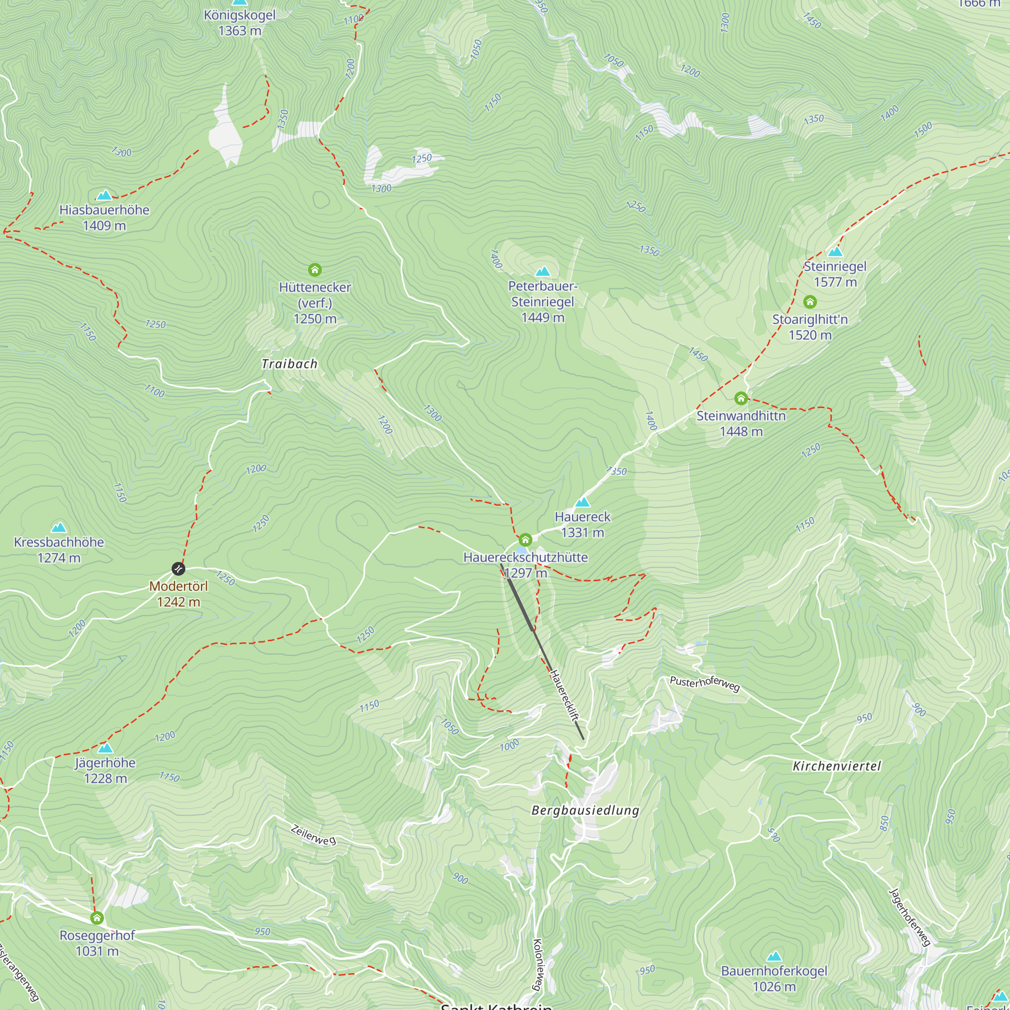 Hauereckhütte map