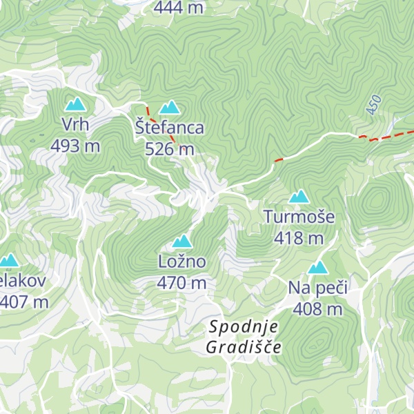 Map of Izletniška kmetija Ložno