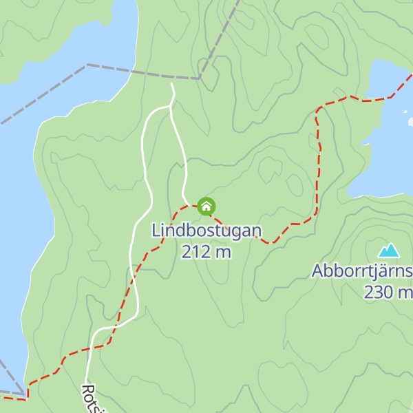 Map of Lindbostugan