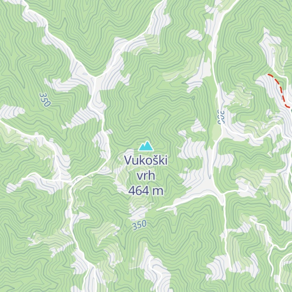 Map of Vukoški vrh