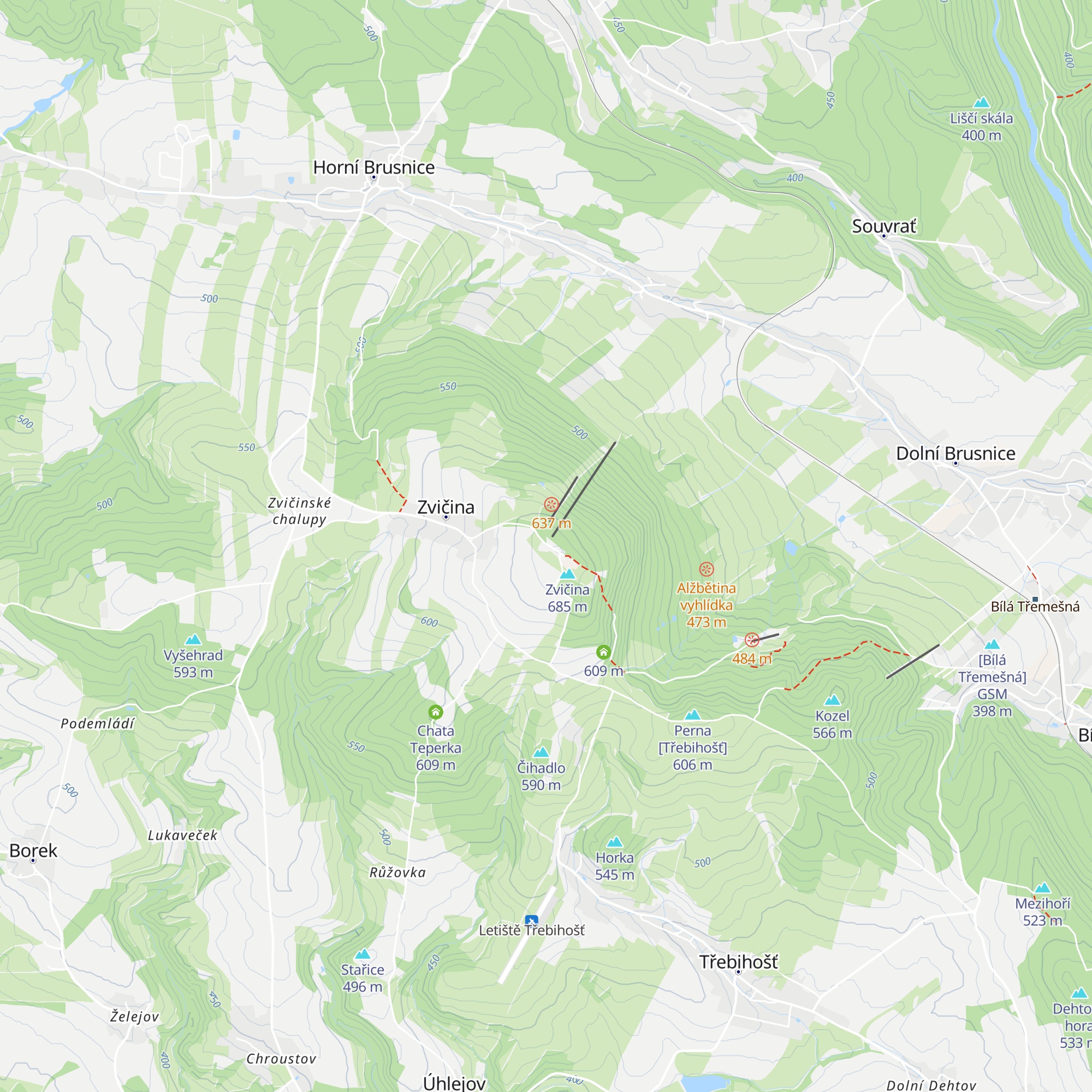 Raisova chata map