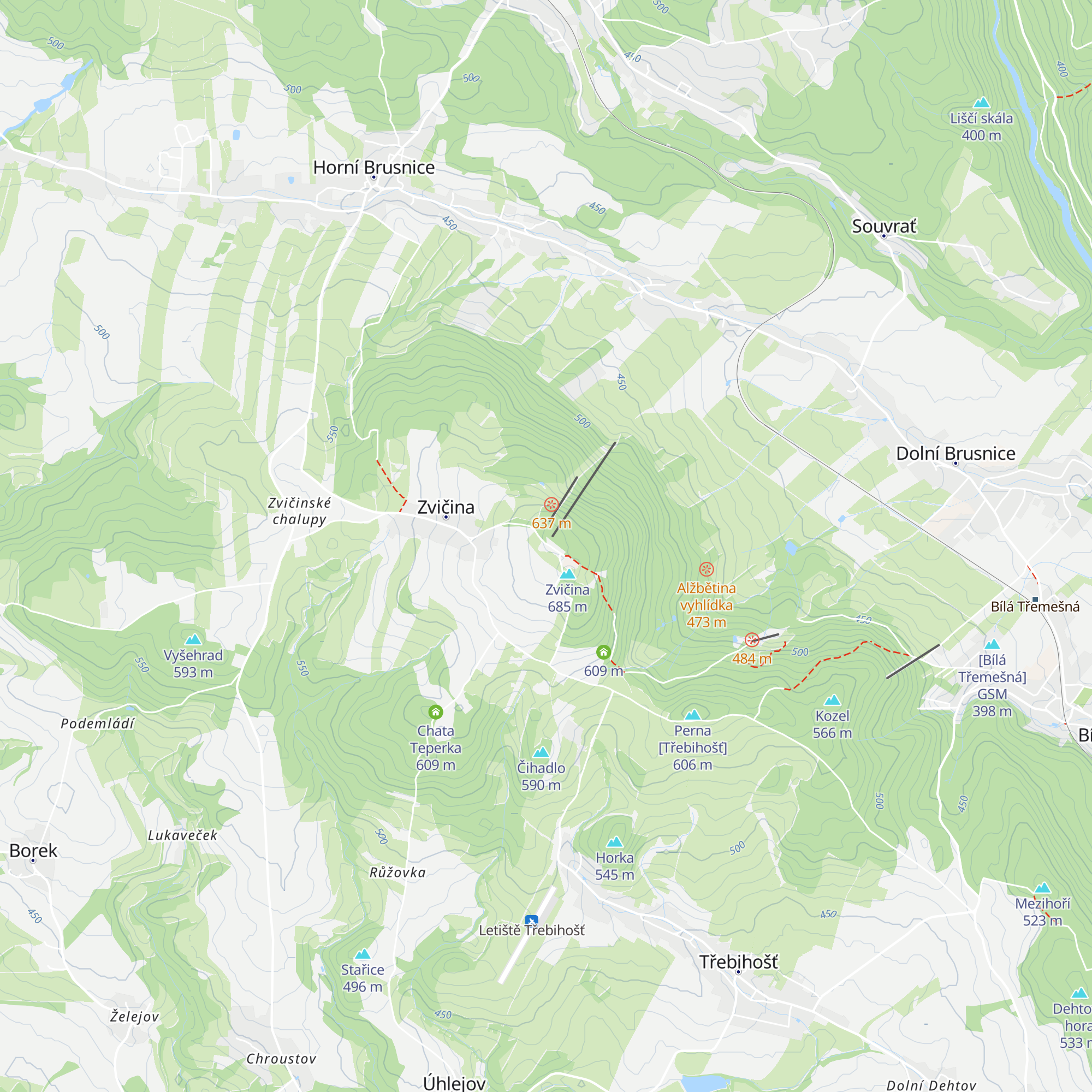 Raisova chata map