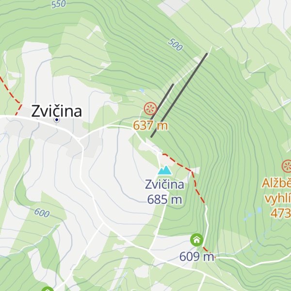 Map of Raisova chata