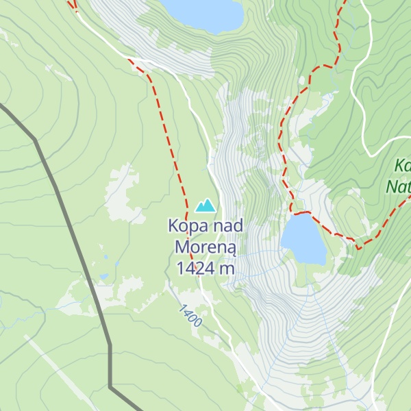 Map of Kopa nad Moreną