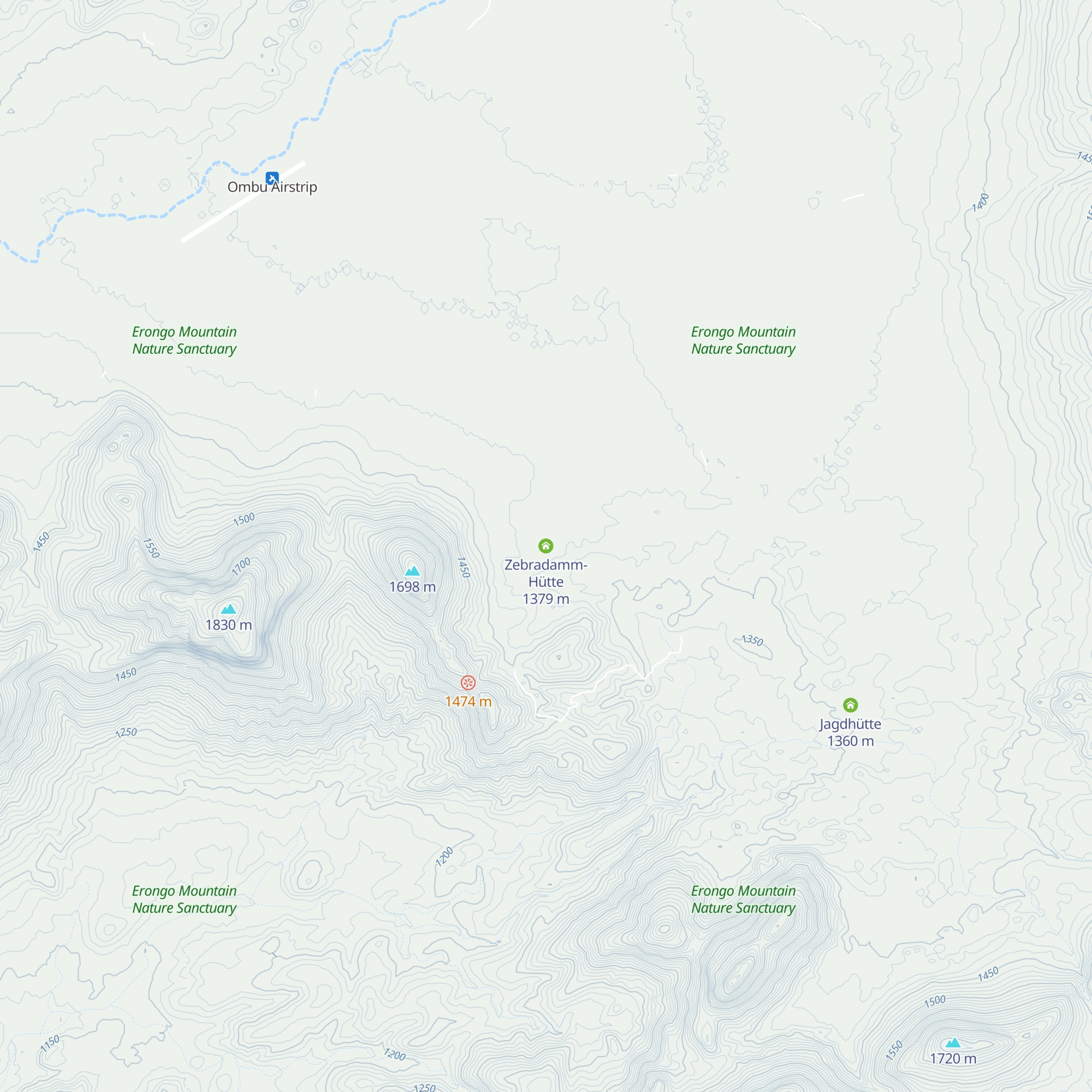 Zebradamm-Hütte map