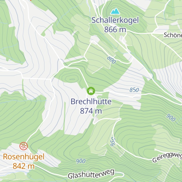 Map of Brechlhütte
