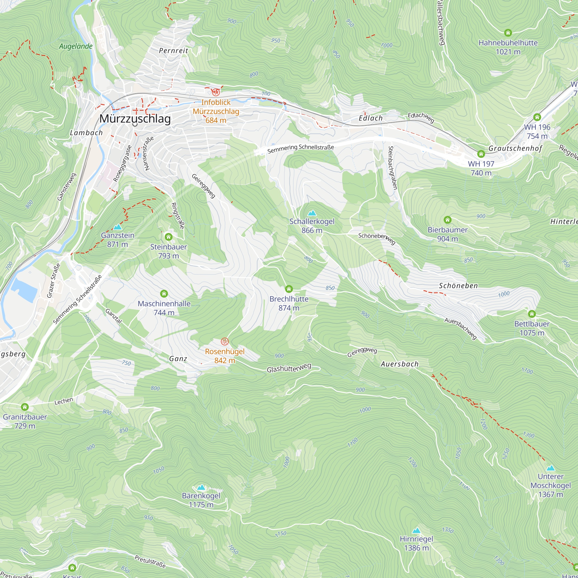 Brechlhütte map