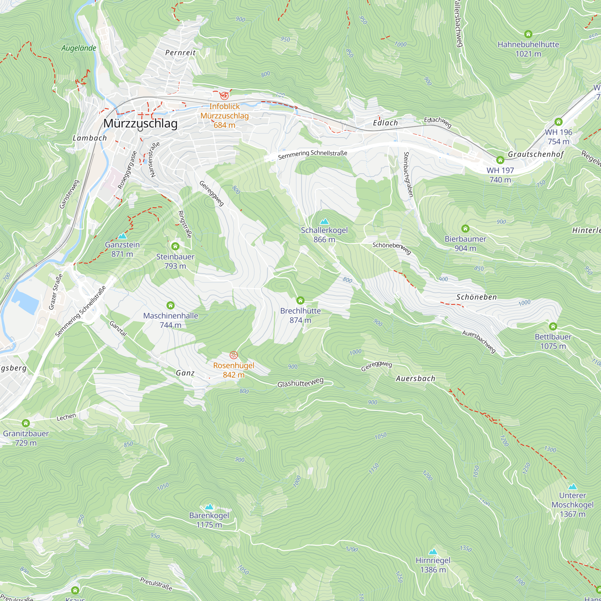 Brechlhütte map