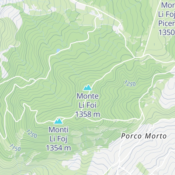 Map of Monte Li Foi