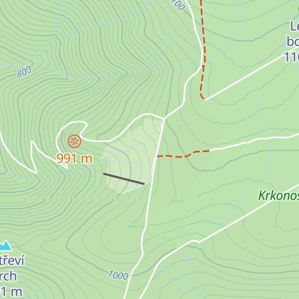 Map of Tetřeví Boudy