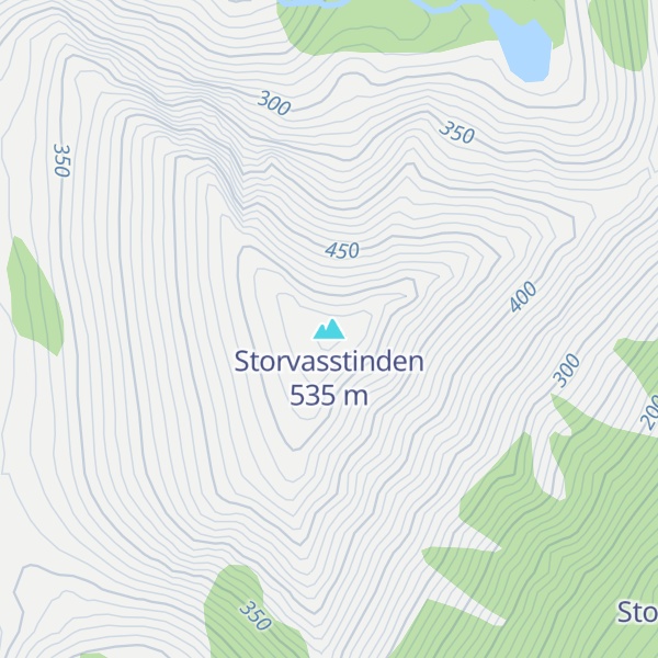 Map of Storvasstinden