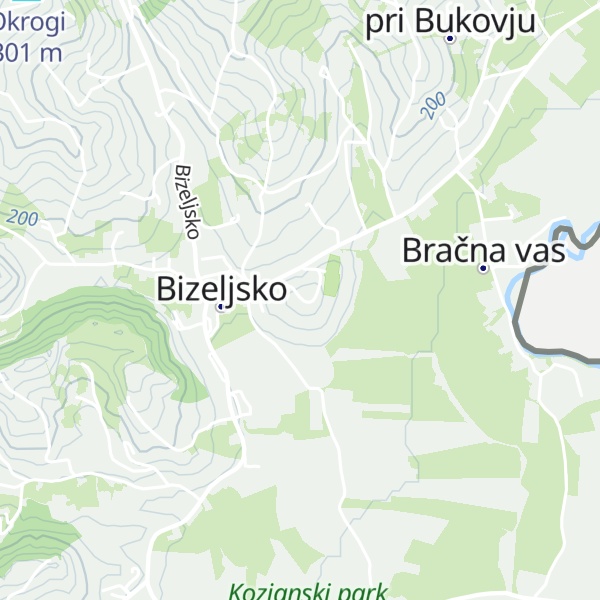Map of Cerkveni breg