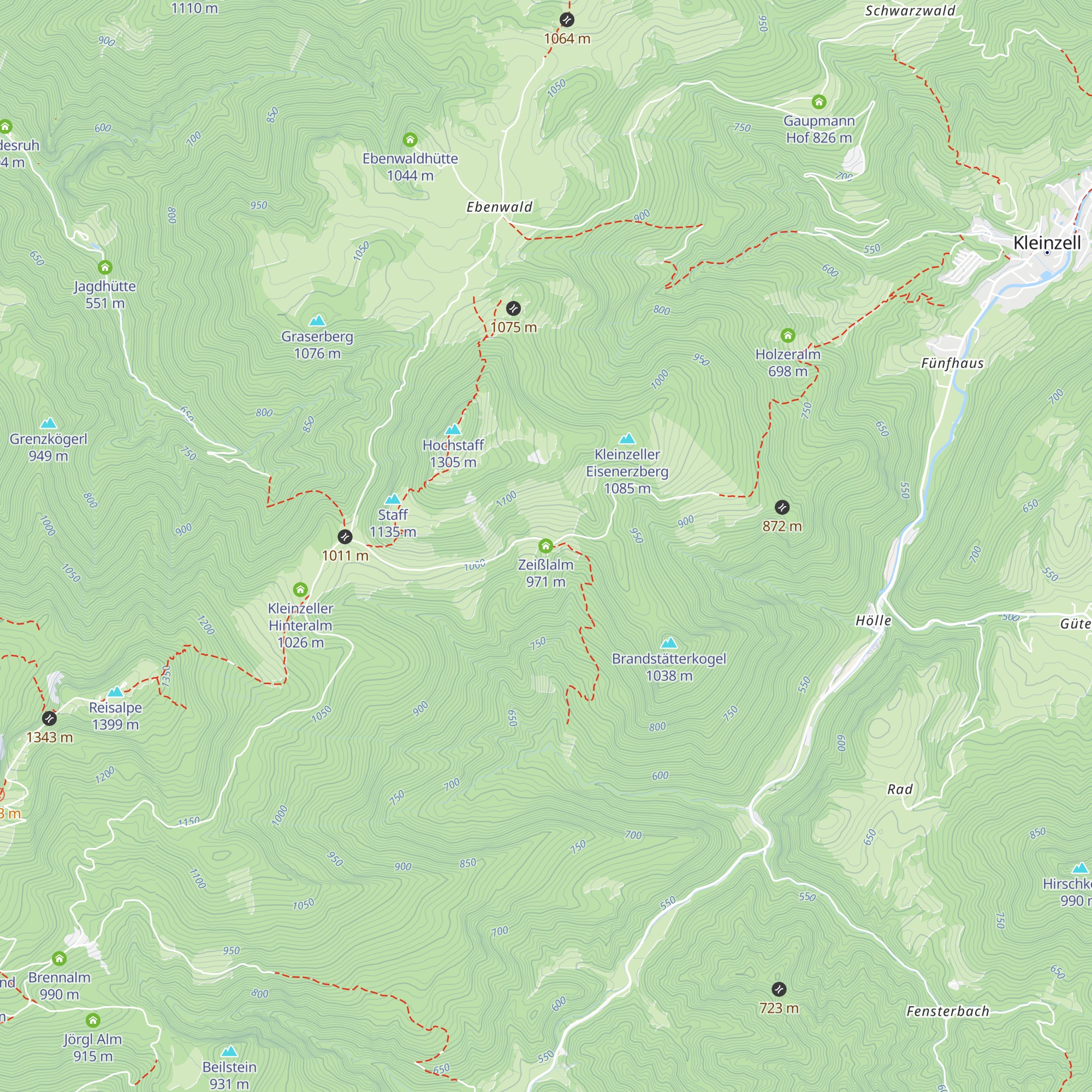 Zeißlalm map