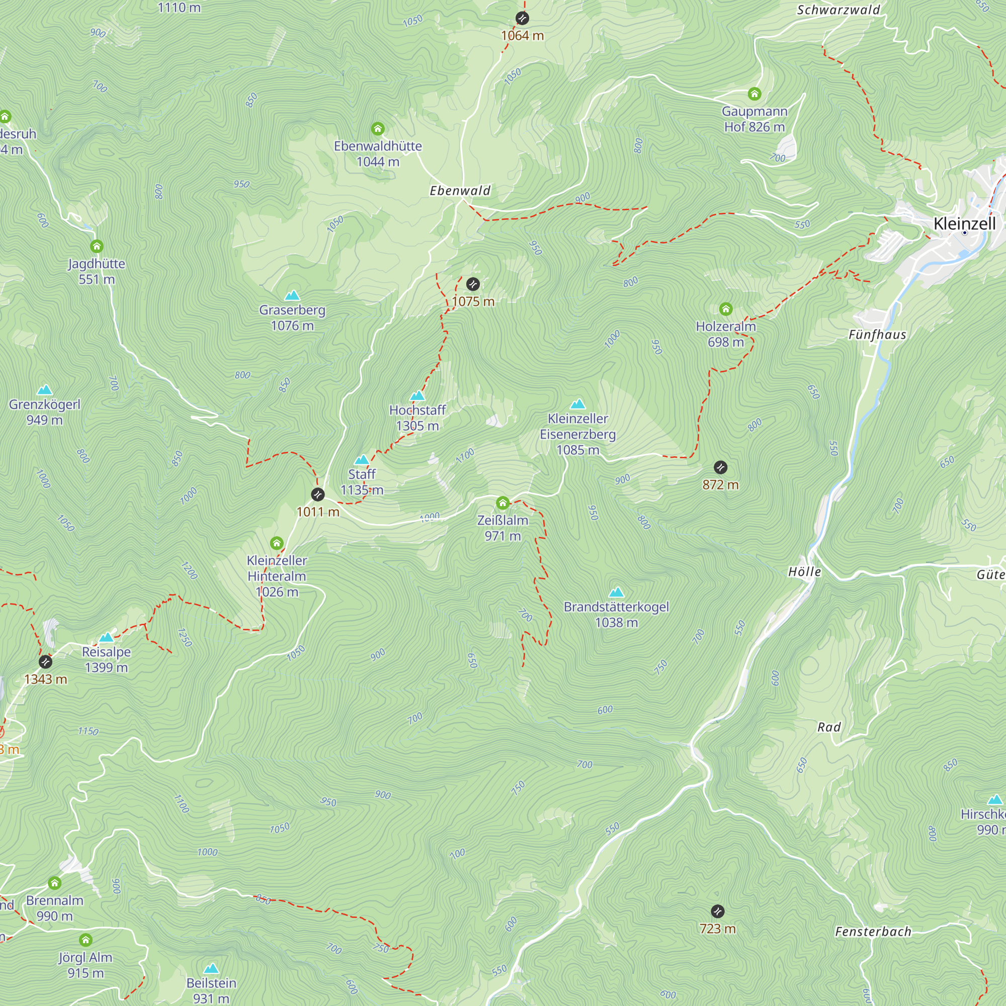 Zeißlalm map