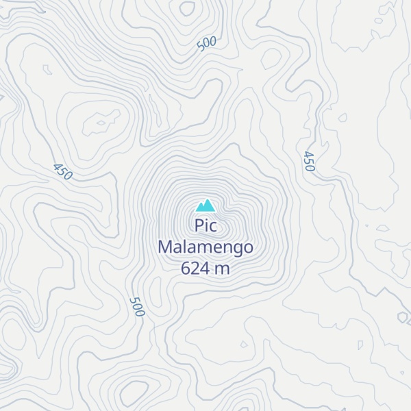 Map of Pic Malamengo
