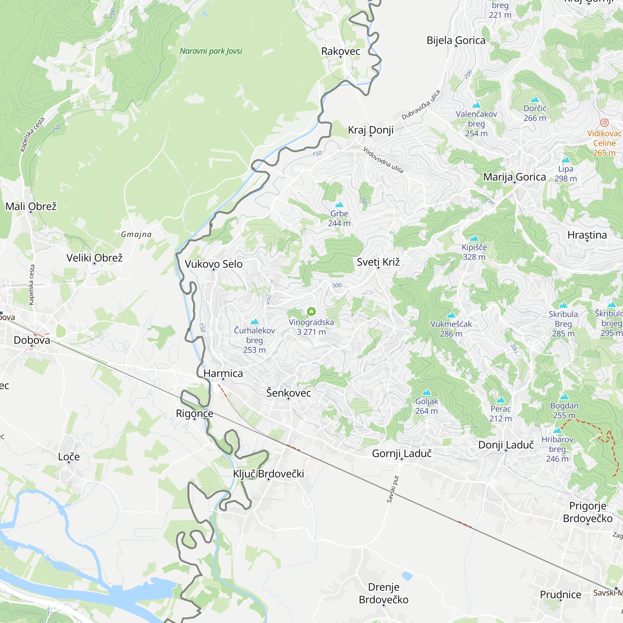 Vinogradska 3 map