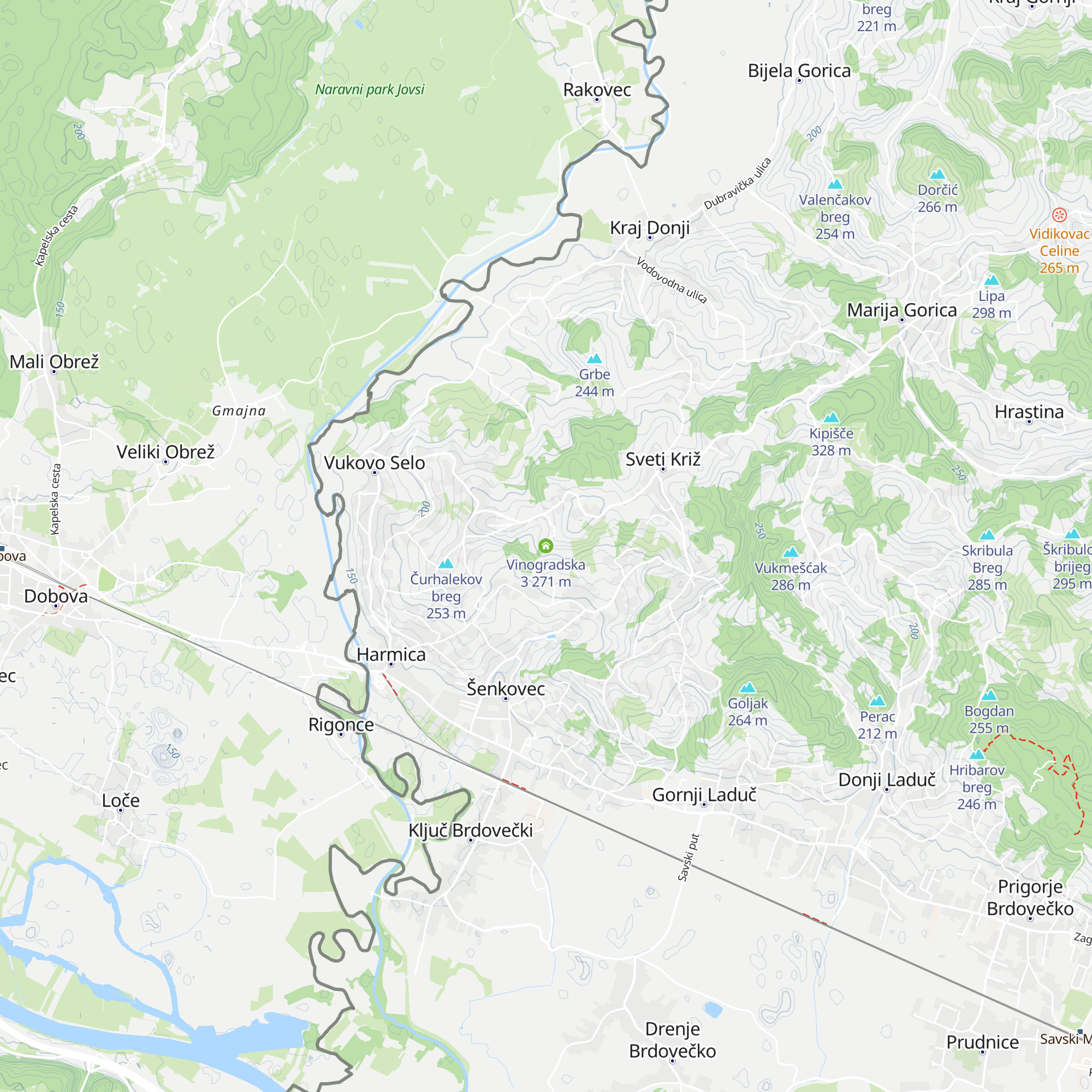 Vinogradska 3 map