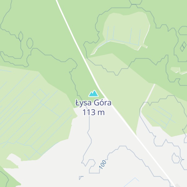 Map of Łysa Góra