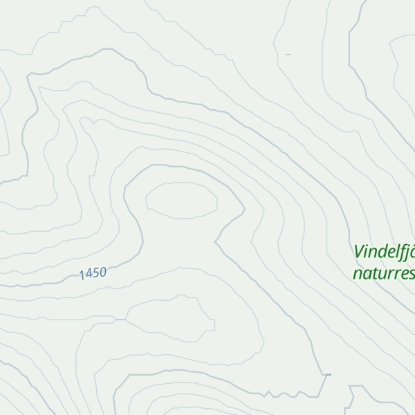 Map of Spångfjället